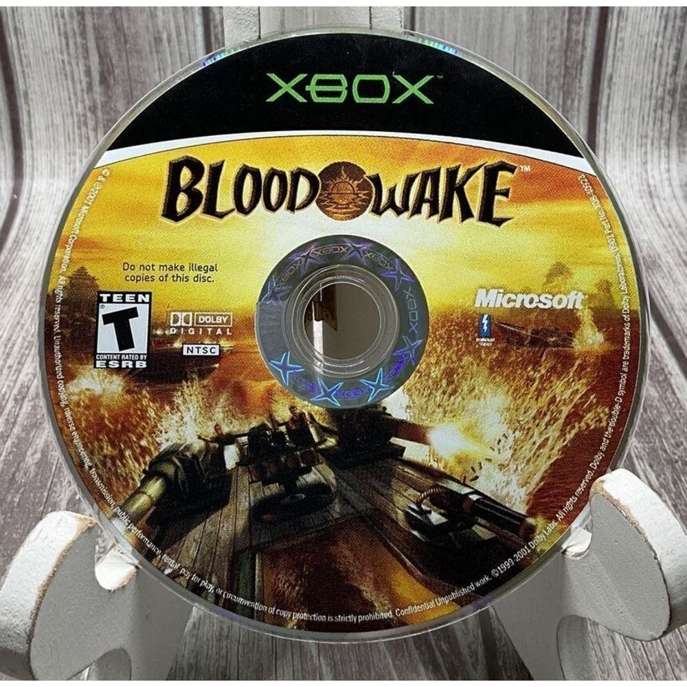 Blood Wake Microsoft Xbox Game Original 2001 Naval Combat Vehicle Shooter NTSC